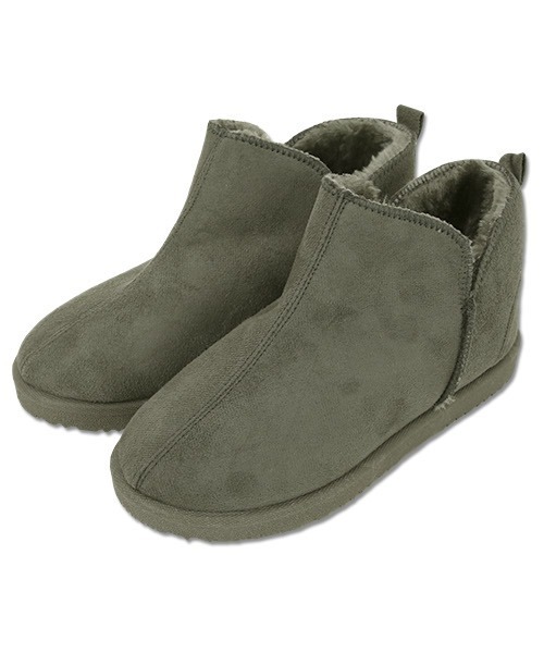 and it_（アンドイット）の「ムートン風アンクルブーツ（ブーツ・レディース・グレー/ブラウン/ブラック・L/M）」の3枚目の写真