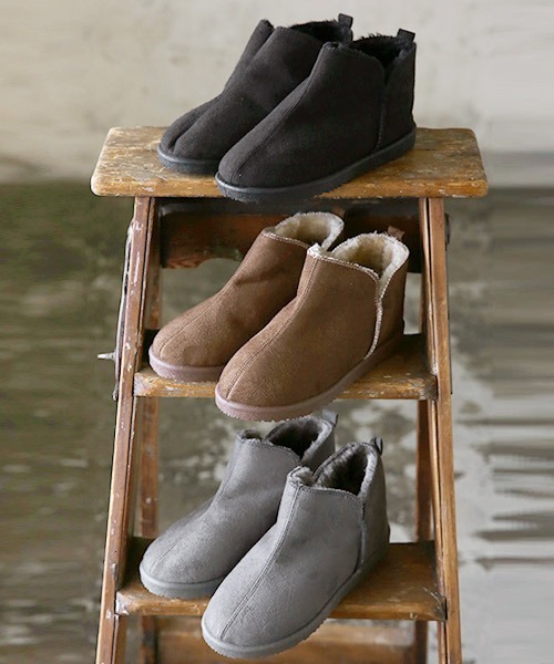 and it_（アンドイット）の「ムートン風アンクルブーツ（ブーツ・レディース・グレー/ブラウン/ブラック・L/M）」の10枚目の写真