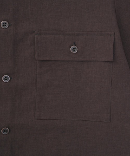 VICTIM（ヴィクティム）の「VICTIM ヴィクティム / NO COLLAR JACKET ビッグシルエットストレッチセットアップノーカラージャケット 撥水 防水 / VTM-22-J-016（ノーカラージャケット・メンズ・ネイビー/ブラウン・L/M）」の13枚目の写真