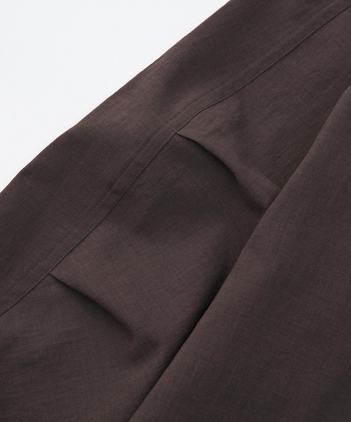 VICTIM（ヴィクティム）の「VICTIM ヴィクティム / NO COLLAR JACKET ビッグシルエットストレッチセットアップノーカラージャケット 撥水 防水 / VTM-22-J-016（ノーカラージャケット・メンズ・ネイビー/ブラウン・L/M）」の11枚目の写真