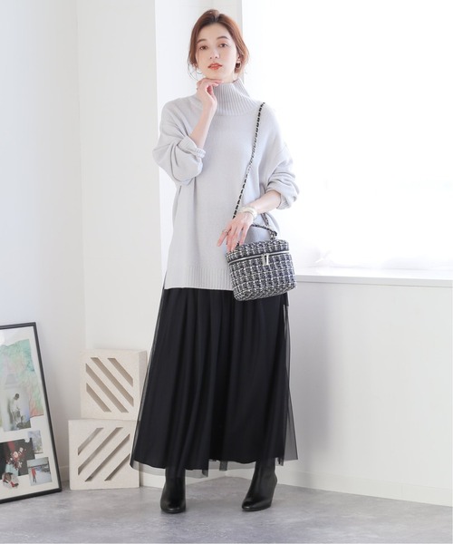 La TOTALITE（ラトータリテ）の「ツィード バニティ BAG（ハンドバッグ・レディース・ホワイト/ネイビー・FREE）」の3枚目の写真