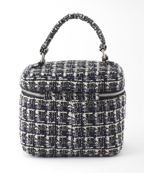 La TOTALITE（ラトータリテ）の「ツィード バニティ BAG（ハンドバッグ・レディース・ホワイト/ネイビー・FREE）」の8枚目の写真