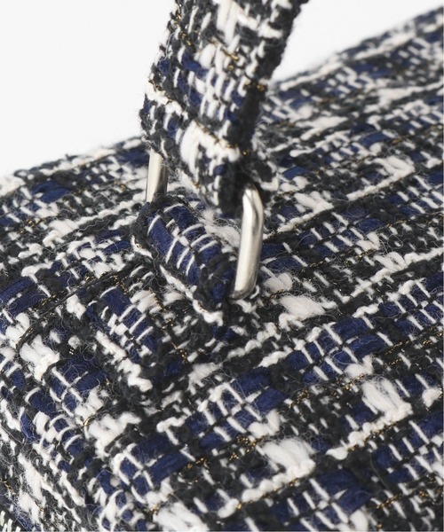 La TOTALITE（ラトータリテ）の「ツィード バニティ BAG（ハンドバッグ・レディース・ホワイト/ネイビー・FREE）」の14枚目の写真