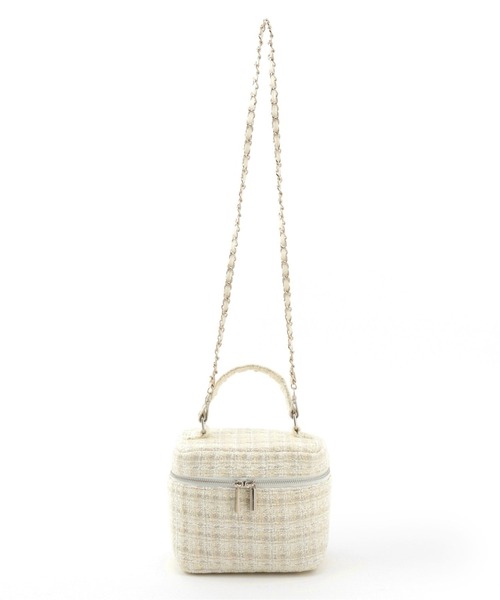 La TOTALITE（ラトータリテ）の「ツィード バニティ BAG（ハンドバッグ・レディース・ホワイト/ネイビー・FREE）」の16枚目の写真