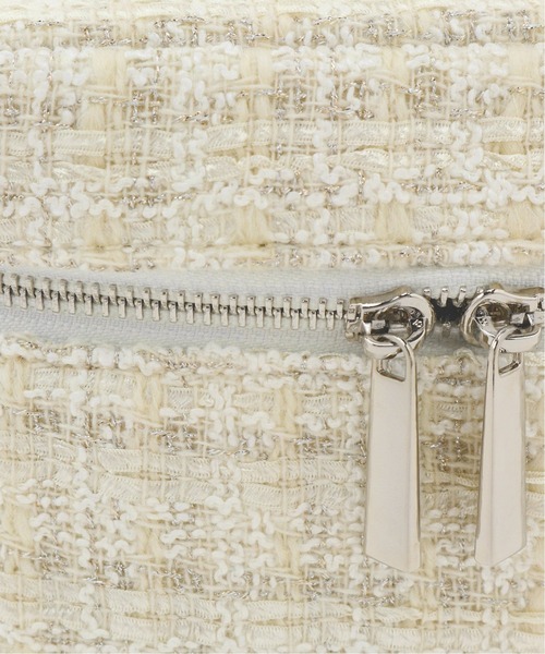 La TOTALITE（ラトータリテ）の「ツィード バニティ BAG（ハンドバッグ・レディース・ホワイト/ネイビー・FREE）」の19枚目の写真