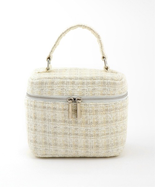 La TOTALITE（ラトータリテ）の「ツィード バニティ BAG（ハンドバッグ・レディース・ホワイト/ネイビー・FREE）」の21枚目の写真