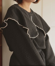 パールカラージャガードトップス