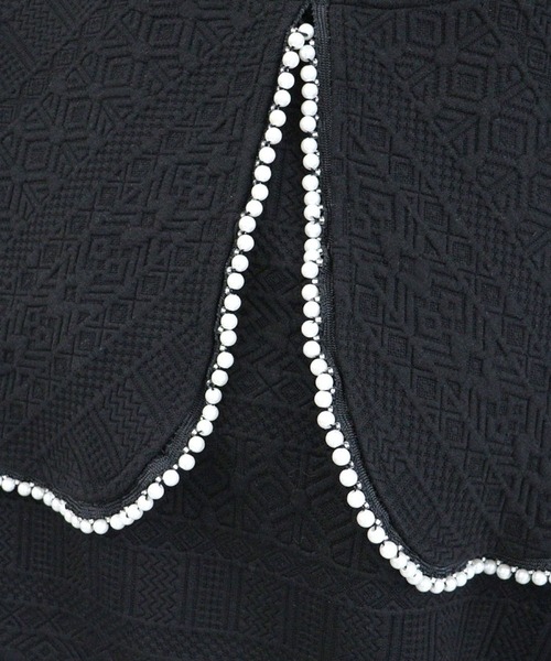 DONOBAN（ドノバン）の「パールカラージャガードトップス（スウェット・レディース・ブラック/ホワイト・F）」の15枚目の写真