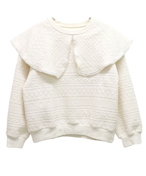 DONOBAN（ドノバン）の「パールカラージャガードトップス（スウェット・レディース・ブラック/ホワイト・F）」の20枚目の写真