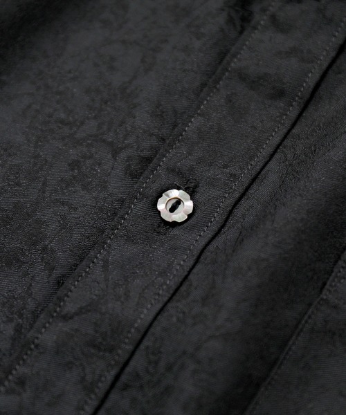 MEN'S BIGI（メンズビギ）の「＜LIBERTY(リバティ)＞バロック調フラワージャガードシャツ　made in japan（シャツ/ブラウス・メンズ・ブラック/ネイビー/グレー・01/02/03/04）」の11枚目の写真