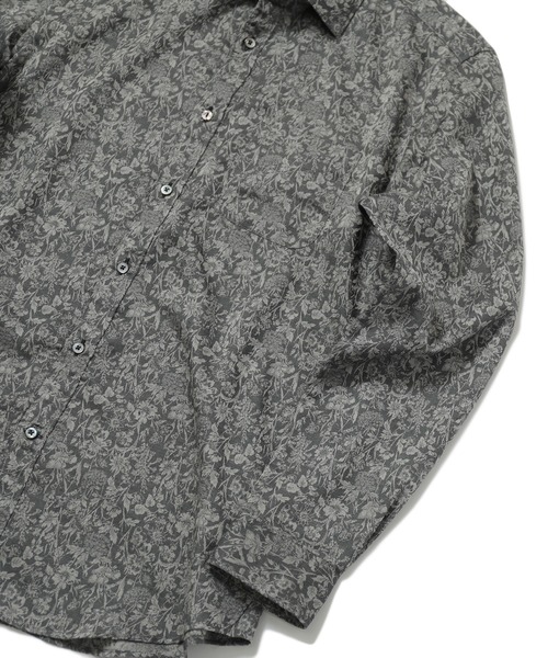 MEN'S BIGI（メンズビギ）の「＜LIBERTY(リバティ)＞バロック調フラワージャガードシャツ　made in japan（シャツ/ブラウス・メンズ・ブラック/ネイビー/グレー・01/02/03/04）」の18枚目の写真