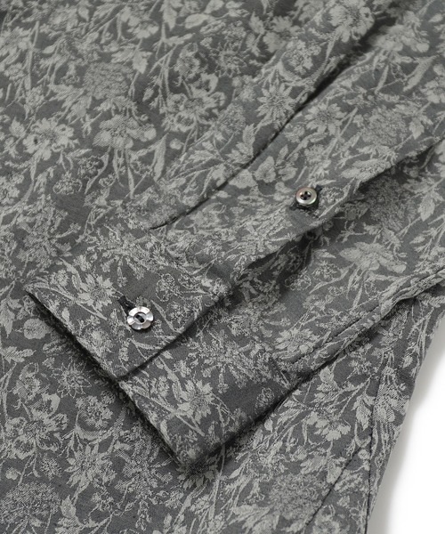 MEN'S BIGI（メンズビギ）の「＜LIBERTY(リバティ)＞バロック調フラワージャガードシャツ　made in japan（シャツ/ブラウス・メンズ・ブラック/ネイビー/グレー・01/02/03/04）」の19枚目の写真