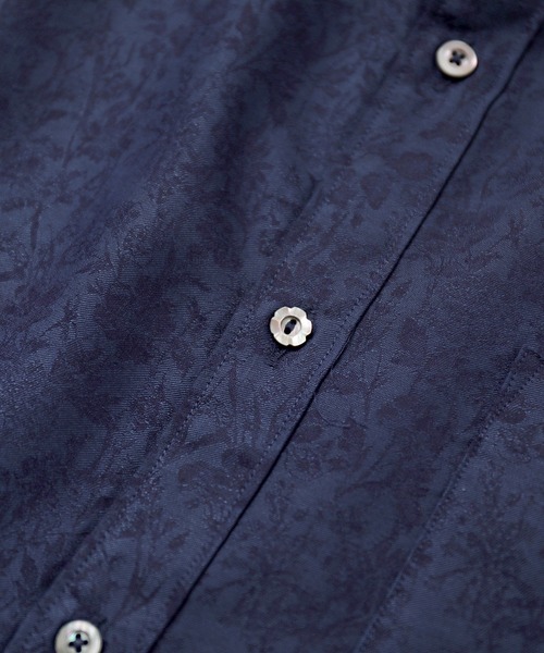 MEN'S BIGI（メンズビギ）の「＜LIBERTY(リバティ)＞バロック調フラワージャガードシャツ　made in japan（シャツ/ブラウス・メンズ・ブラック/ネイビー/グレー・01/02/03/04）」の15枚目の写真