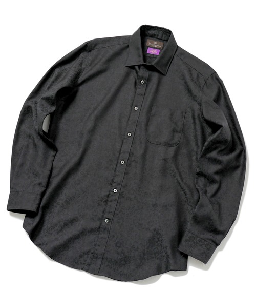 MEN'S BIGI（メンズビギ）の「＜LIBERTY(リバティ)＞バロック調フラワージャガードシャツ　made in japan（シャツ/ブラウス・メンズ・ブラック/ネイビー/グレー・01/02/03/04）」の10枚目の写真