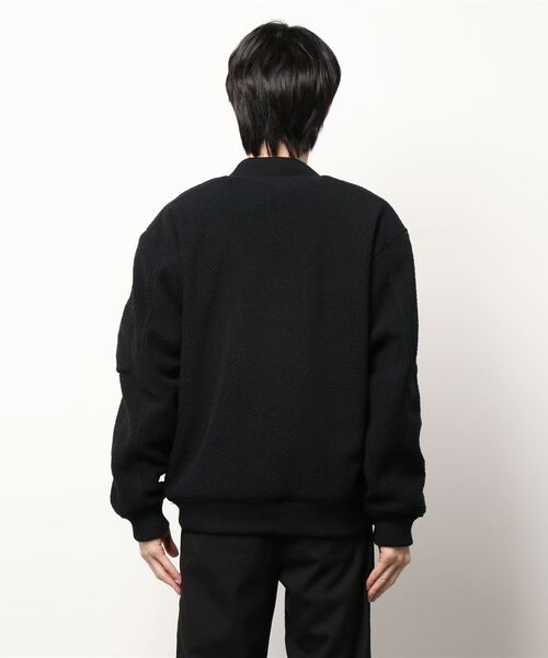 ADAM ET ROPE'（アダムエロペ）の「【アウトレット店舗・WEB限定】ボアMA1ブルゾン（ブルゾン・メンズ・ブラック/ダークブラウン・LL/M/L）」の5枚目の写真