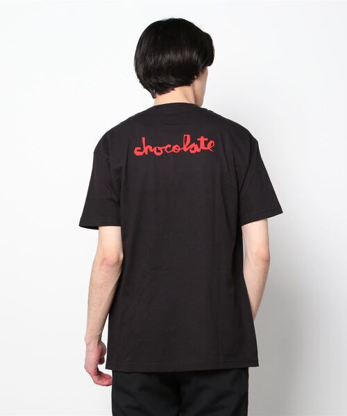 CHOCOLATE（チョコレート）の「【ムラサキスポーツ別注】Chocolate/チョコレート ルーズシルエット バックプリントTシャツ/ブランドロゴカットソー CW43MT01（Tシャツ/カットソー・メンズ・ホワイト/ブラック・M/L/XL）」の4枚目の写真