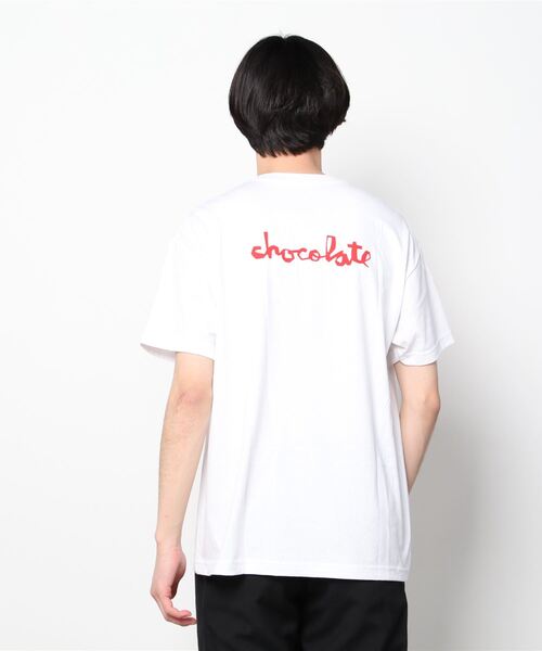 CHOCOLATE（チョコレート）の「【ムラサキスポーツ別注】Chocolate/チョコレート ルーズシルエット バックプリントTシャツ/ブランドロゴカットソー CW43MT01（Tシャツ/カットソー・メンズ・ホワイト/ブラック・M/L/XL）」の5枚目の写真