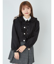 3つリボンフリルブルゾン