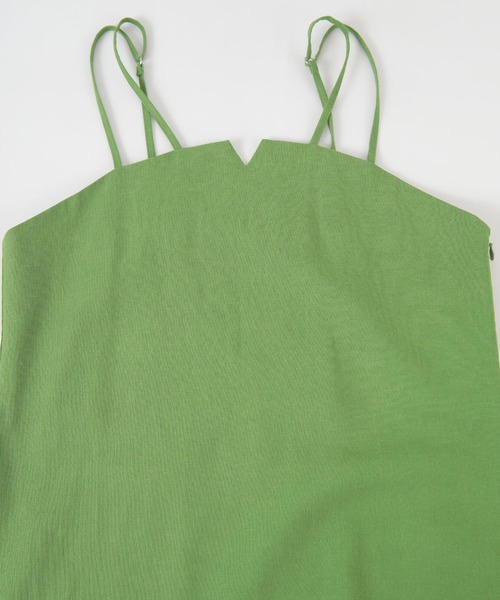 titivate（ティティベイト）の「リネン混ダブルストラップワンピース（ワンピース・レディース・ブラウン/グリーン/ブラック/ナチュラル・M/L/S）」の16枚目の写真