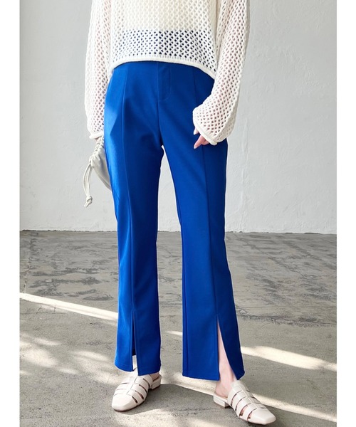 LIAN（リアン）の「ストレッチカラーフレアパンツ（その他パンツ・レディース・ブラック/レッド/ブルー/グリーン・SMALL/MEDIUM）」の3枚目の写真