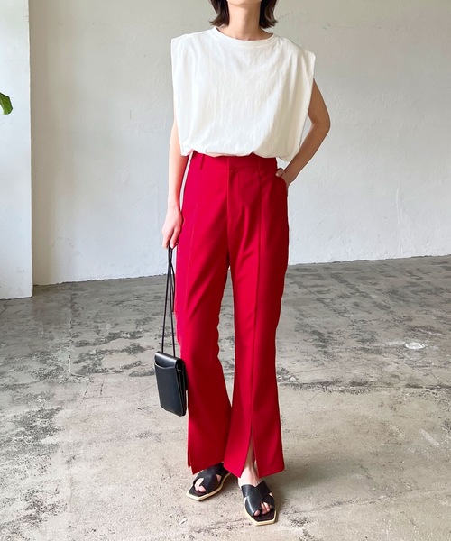 LIAN（リアン）の「ストレッチカラーフレアパンツ（その他パンツ・レディース・ブラック/レッド/ブルー/グリーン・SMALL/MEDIUM）」の21枚目の写真