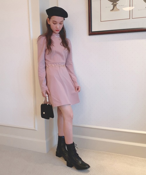 lissi Boutique(リージーブティック)の「【lissi Boutique】2wayレースサロペットワンピースセットアップ(ワンピース・レディース・ピンク・FREE)」の6枚目の写真