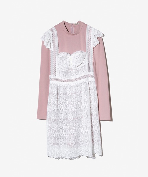 lissi Boutique(リージーブティック)の「【lissi Boutique】2wayレースサロペットワンピースセットアップ(ワンピース・レディース・ピンク・FREE)」の10枚目の写真