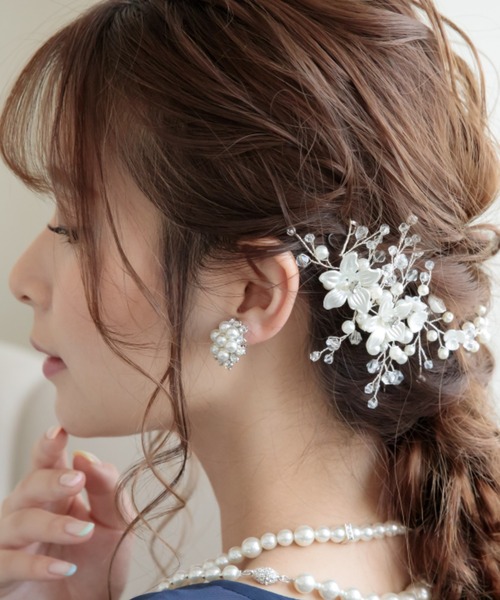 Placebo(プラシーボ)の「フラワーパールピアス(ピアス(両耳用)・レディース・シルバー/ゴールド・F)」の5枚目の写真