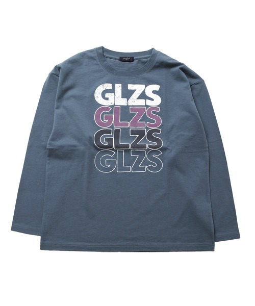 GLAZOS(グラソス)の「天竺・ドロップショルダーヴィンテージロゴ長袖Tシャツ(Tシャツ/カットソー・キッズ・イエロー/エメラルド/ブルー・130cm/140cm/150cm/160cm/170cm)」の4枚目の写真