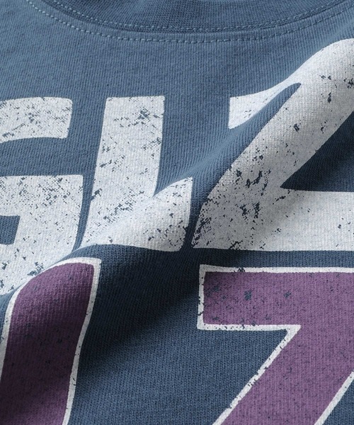 GLAZOS(グラソス)の「天竺・ドロップショルダーヴィンテージロゴ長袖Tシャツ(Tシャツ/カットソー・キッズ・イエロー/エメラルド/ブルー・130cm/140cm/150cm/160cm/170cm)」の17枚目の写真