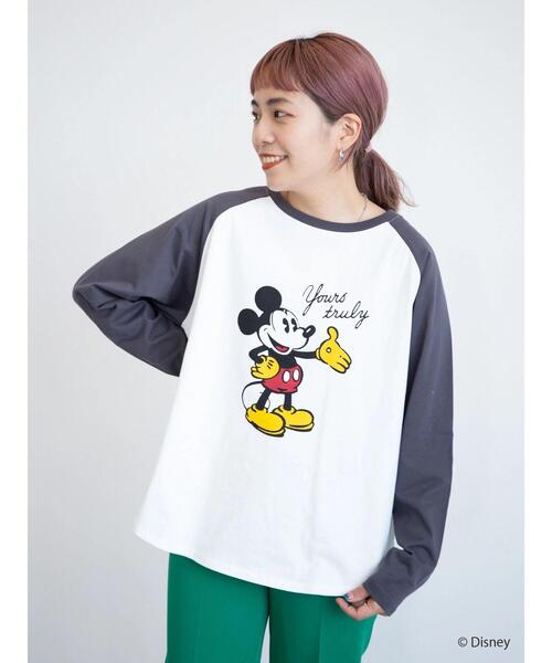 Disney（ディズニー）の「ラグランプリントカットプルオーバー/Mickey（Tシャツ/カットソー・レディース・オフホワイト・FREE）」の17枚目の写真