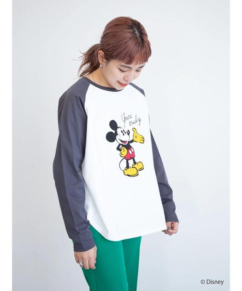Disney（ディズニー）の「ラグランプリントカットプルオーバー/Mickey（Tシャツ/カットソー・レディース・オフホワイト・FREE）」の15枚目の写真