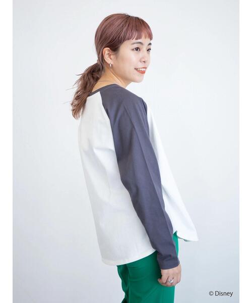 Disney（ディズニー）の「ラグランプリントカットプルオーバー/Mickey（Tシャツ/カットソー・レディース・オフホワイト・FREE）」の8枚目の写真