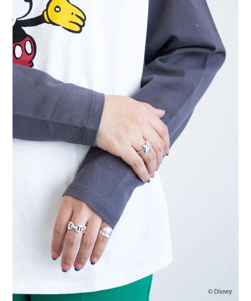 Disney（ディズニー）の「ラグランプリントカットプルオーバー/Mickey（Tシャツ/カットソー・レディース・オフホワイト・FREE）」の3枚目の写真