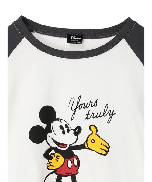 Disney（ディズニー）の「ラグランプリントカットプルオーバー/Mickey（Tシャツ/カットソー・レディース・オフホワイト・FREE）」の9枚目の写真