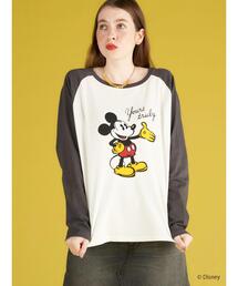 Disney | ラグランプリントカットプルオーバー/Mickey(Tシャツ/カットソー)