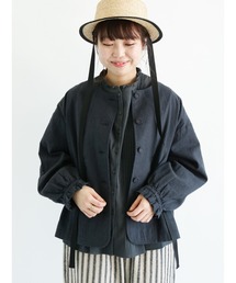 麻綿起毛ショートジャケット