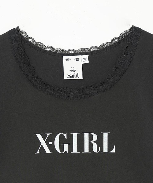 X-girl（エックスガール）の「LACE S/S BABY TEE（Tシャツ/カットソー・レディース・ブラック/イエロー/ライトブルー・M/S）」の14枚目の写真