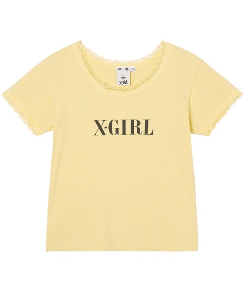 BABYL - BABY L TOUR Tシャツ イエロー X-girl（エックスガール）の「LACE S/S BABY TEE（Tシャツ