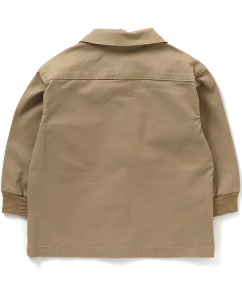 BREEZE（ブリーズ）の「シェフシャツジャケット（シャツ/ブラウス・キッズ・ベージュ/ストライプ・110/100/120/90/140/80/130）」の5枚目の写真