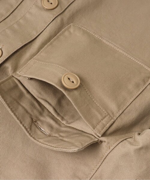 BREEZE（ブリーズ）の「シェフシャツジャケット（シャツ/ブラウス・キッズ・ベージュ/ストライプ・110/100/120/90/140/80/130）」の10枚目の写真