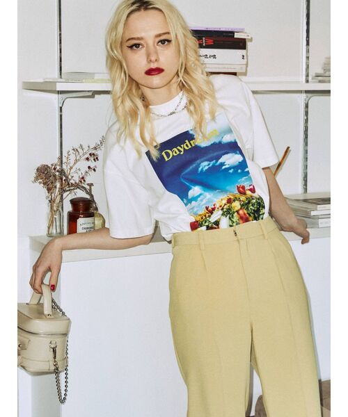 jouetie（ジュエティ）の「フォトBIG Tシャツ（Tシャツ/カットソー・レディース・ブラック/オフホワイト/グリーン・MEDIUM）」の4枚目の写真