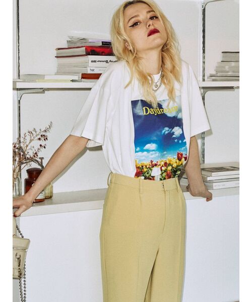 jouetie（ジュエティ）の「フォトBIG Tシャツ（Tシャツ/カットソー・レディース・ブラック/オフホワイト/グリーン・MEDIUM）」の5枚目の写真