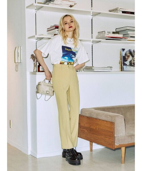 jouetie（ジュエティ）の「フォトBIG Tシャツ（Tシャツ/カットソー・レディース・ブラック/オフホワイト/グリーン・MEDIUM）」の6枚目の写真