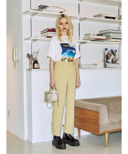 jouetie（ジュエティ）の「フォトBIG Tシャツ（Tシャツ/カットソー・レディース・ブラック/オフホワイト/グリーン・MEDIUM）」の8枚目の写真