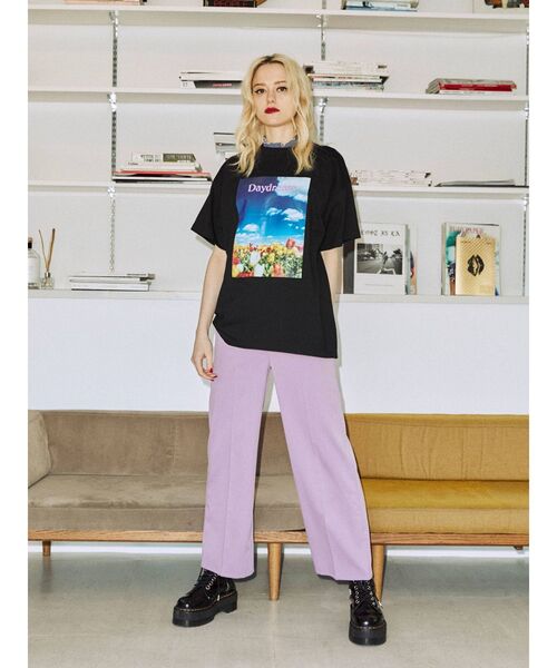 jouetie（ジュエティ）の「フォトBIG Tシャツ（Tシャツ/カットソー・レディース・ブラック/オフホワイト/グリーン・MEDIUM）」の10枚目の写真