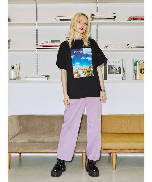 jouetie（ジュエティ）の「フォトBIG Tシャツ（Tシャツ/カットソー・レディース・ブラック/オフホワイト/グリーン・MEDIUM）」の11枚目の写真