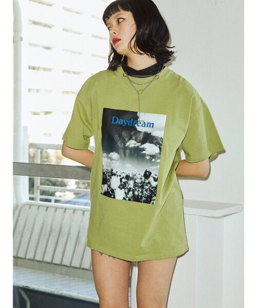 jouetie（ジュエティ）の「フォトBIG Tシャツ（Tシャツ/カットソー・レディース・ブラック/オフホワイト/グリーン・MEDIUM）」の12枚目の写真