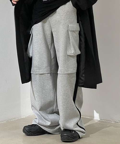 MASONPRINCE(メイソンプリンス)の「【MASONPRINCE】Cargo design sweatpants XXK4115(スウェットパンツ・メンズ・グレー/グリーン/ブラック・S/L/M)」の9枚目の写真