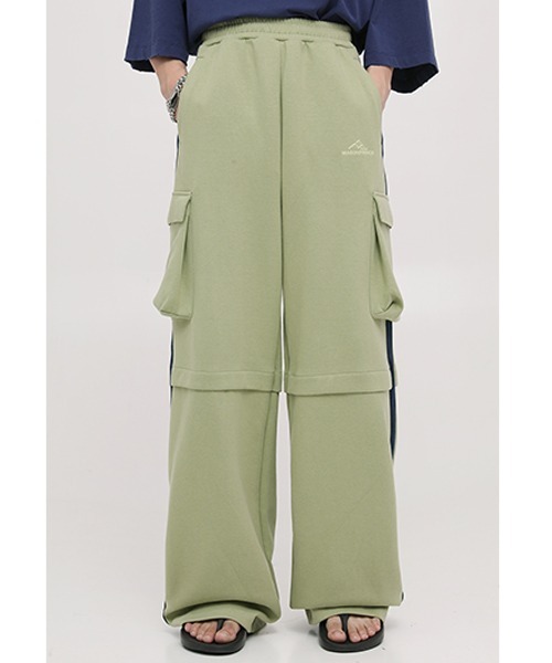 MASONPRINCE(メイソンプリンス)の「【MASONPRINCE】Cargo design sweatpants XXK4115(スウェットパンツ・メンズ・グレー/グリーン/ブラック・S/L/M)」の14枚目の写真